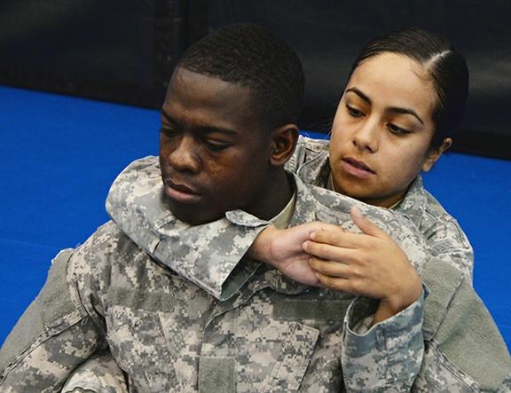 Staff Sgt. Luis Carter has been an instructor at the combatives school since 2014.