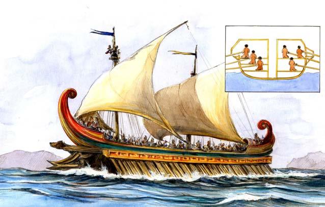 7 Viking ship Greek trireme