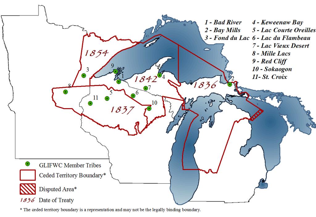 2018 REGULATION SUMMARY FOR OFF-RESERVATION MIGRATORY BIRD HUNTING: 1837 AND 1842 CEDED TERRITORIES ADDITIONAL TRIBAL REGULATIONS: The rules summarized in this handout are the minimum rules