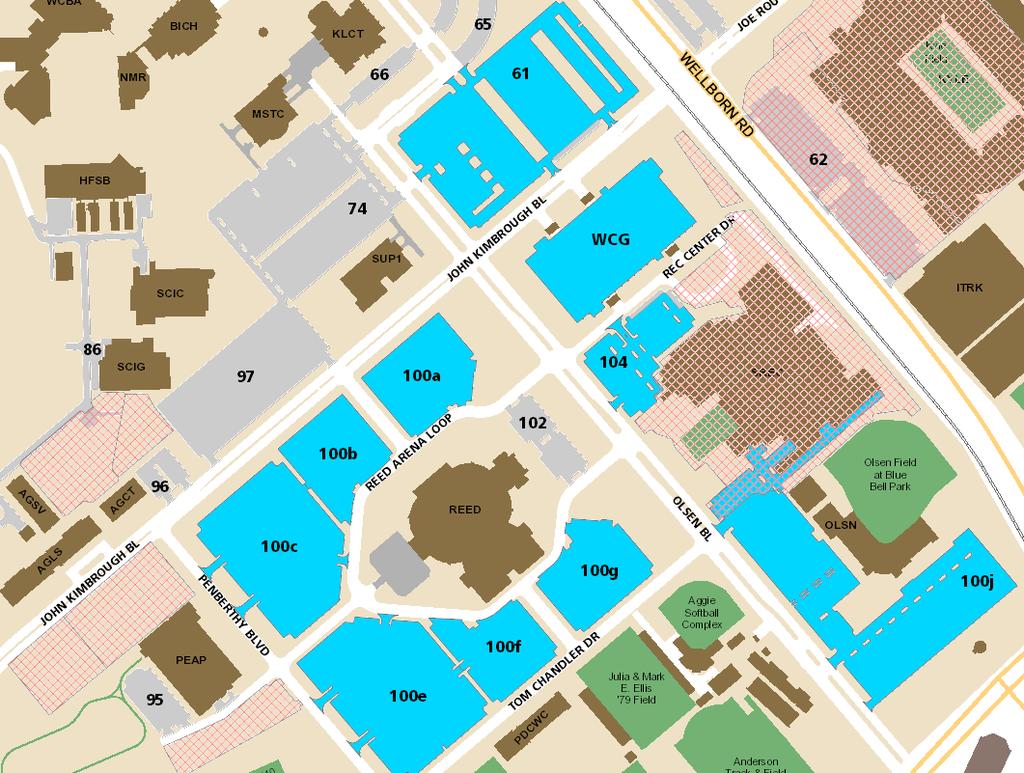 Visitor parking is available in: West Campus Garage 104 (Outside the Rec Center) 61 (opposite side of WCG) Rec Center