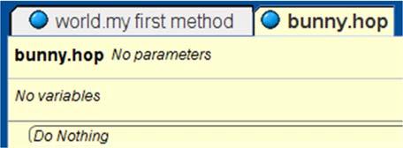 methods tab, then create new method Name the