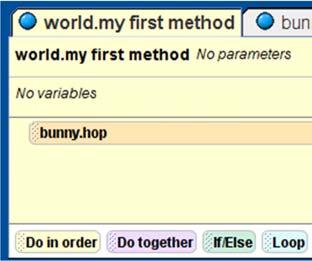 We d like to get the bunny to hop 4 times. A loop allows you to repeat commands a specified number of times.