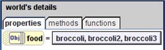 select make a list Add the three broccoli to the list Food list Here is the food list And