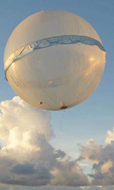 diameter 8.5-13 m. The typical flight altitude is 18-20 km, depending on balloon size and total mass.