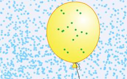 Balloons Balloons can float in the air because of buoyancy, an upward force that the air exerts on them.