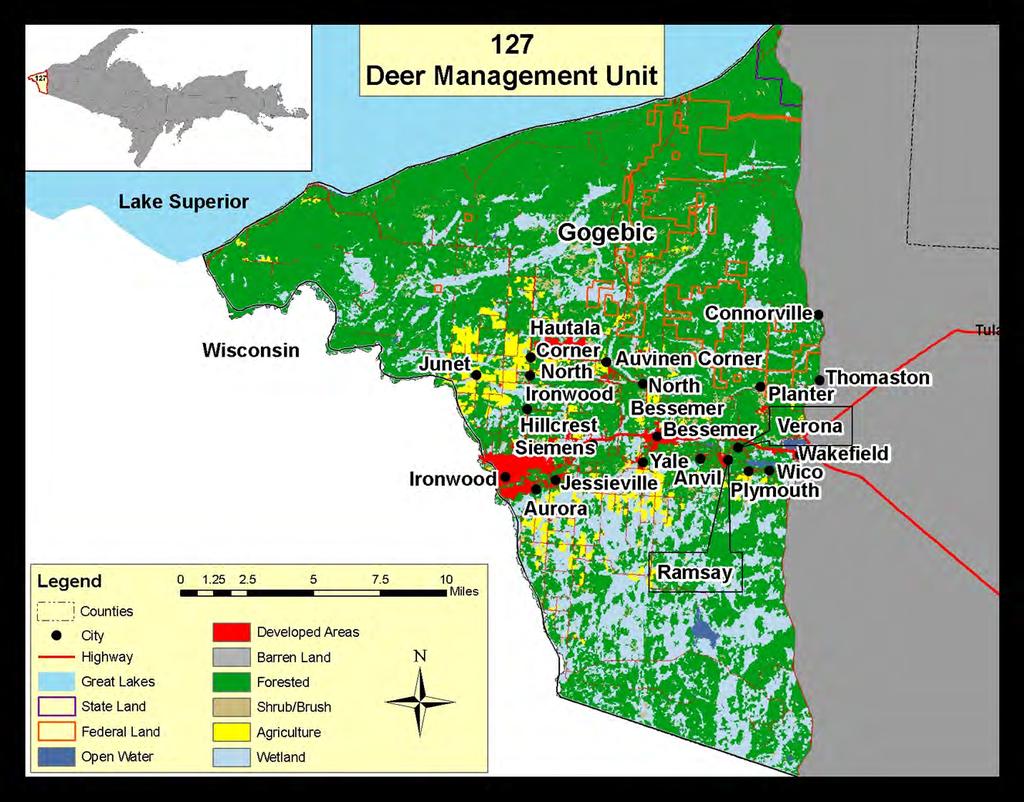 Deer Management Recommendations We recommend DMU 127 be closed for the issuance of antlerless licenses.