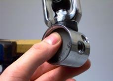 Using a 34mm Spanner (PN AT47) tighten the Diaphragm Clamp (7)