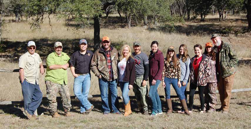TWA MEMBERS IN ACTION MAKING A DIFFERENCE TWA staff, volunteers and hunters (l-r): Rex Hinckley (Ranch Manager), Nathan Pettigrew, Bryan Jones, William and Sheila Jegen, John and Carly Montez,
