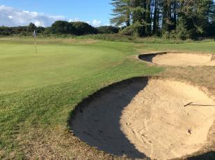Figure 8: The 4 th hole bunkers are to be included in the second phase of bunker renovation.