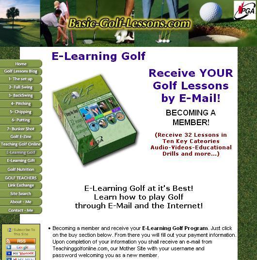 Teachinggolfonline.com Basic-Golf-Lessons.com promotes Teachinggolfonline.com Learn golf through your e-mail!