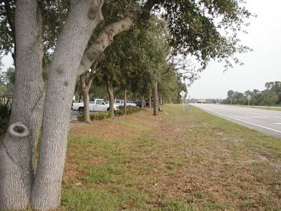 Estimated linear feet calculations for the proposed US 1 sidewalk: US1 (Palm Breeze Drive to Packwood Road - east side of road) - 8,900 ft US1 (Oak Branch Drive to northern end existing sidewalk) -