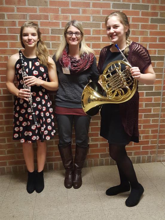 Shallow for representing Lena in the Junior All-State Band.