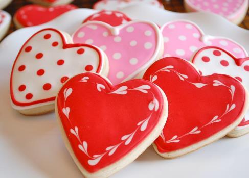 NHS Valentines Day Cookies! Roses are red, violets are blue, I bought you this cookie to show I love you!