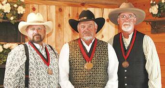 June 2014 Cowboy Chronicle Page 21 Top Gun Shootoff Medal Winners (Gold, Silver, and Bronze; center, left, and right) Hobble Creek Marshal, Territorial Ryder, and Sparks (Continued from previous