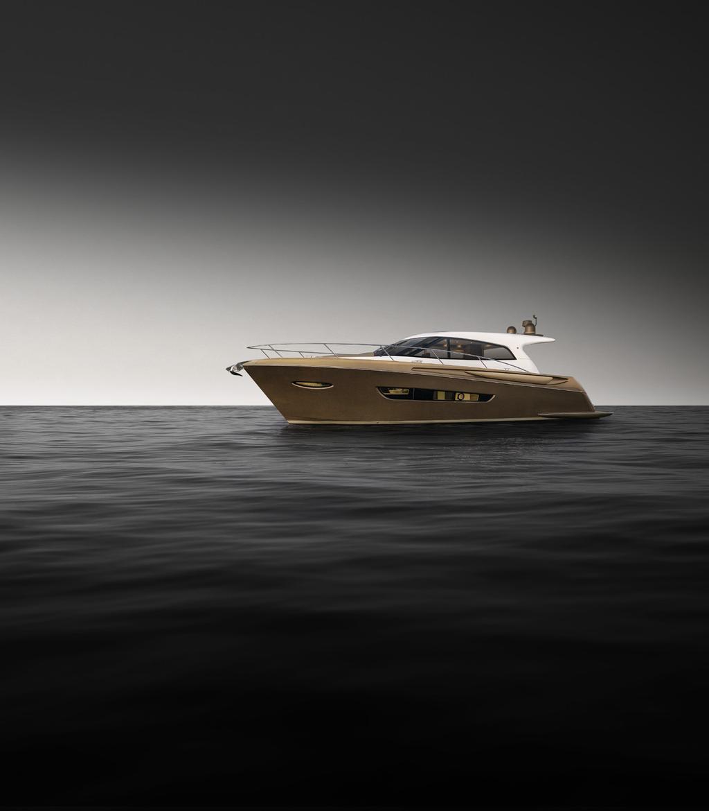 INSHORE ELEGANCE Luxury and livability. That s what owners can expect when they take delivery of their Elandra yacht.
