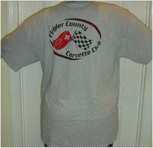 T-Shirt is gray with black and red silk screened logos The price is $8.00. It comes in women s and men s sizes.