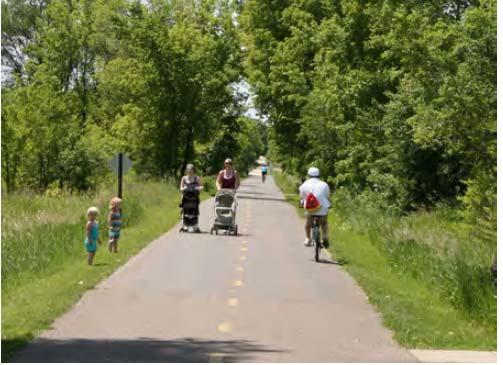 Phase G Trail construction to extend pedestrian facility network from Dodge County Sunset Trail.