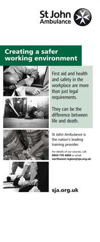 first aid. As the nation s leading first aid charity, St John Ambulance believes that every young person should have the chance to learn vital life saving skills.