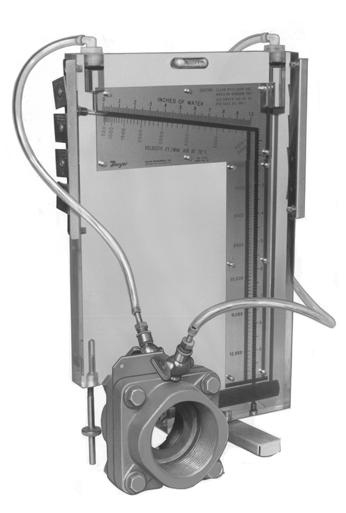 Connect the orifice meter pressure cocks to the manometer, using EQ