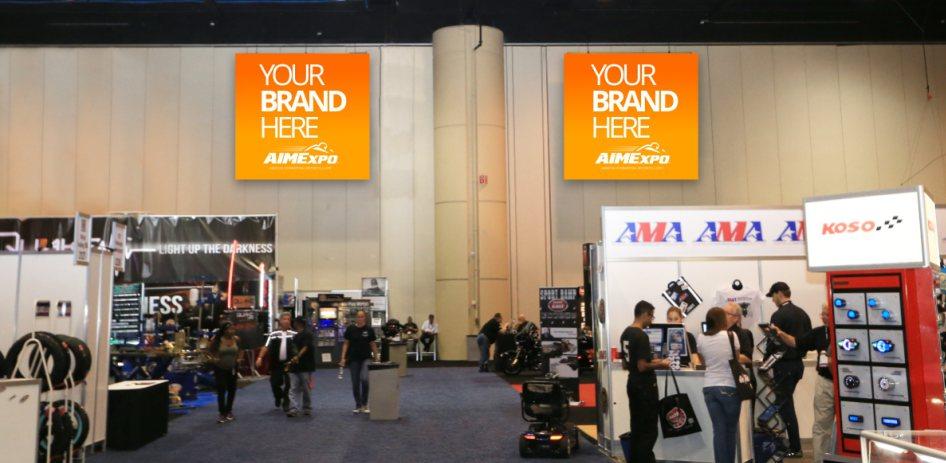 INDOOR PERIMETER BANNERS YOUR BRAND HERE YOUR BRAND HERE Indoor perimeter banners are placed along the highly visible perimeter walls of the show, allowing your company s logo to be easily seen by