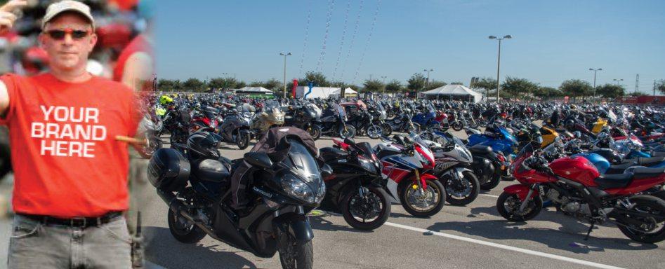 FREE MOTORCYCLE PARKING EXCLUSIVE OPPORTUNITY When it s FREE, everyone wants it You ll be the one motorcycle and scooter riders thank for Free parking at AIMExpo presented by Nationwide Located on