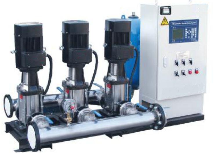 Multiple Pressure Booster Systems With Variable Speed Controller Type BL General Characteristics - Single or multistage pumps - Horizontal or vertical mounting - Total head 30m ~ 250m - Material