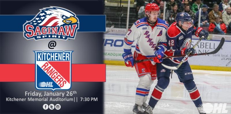 On Sunday afternoon, the Saginaw Spirit (23-17-4-0) traveled to North Bay for a game against the Battalion (20-19-5-1) for a road contest at The North Bay Memorial Gardens.