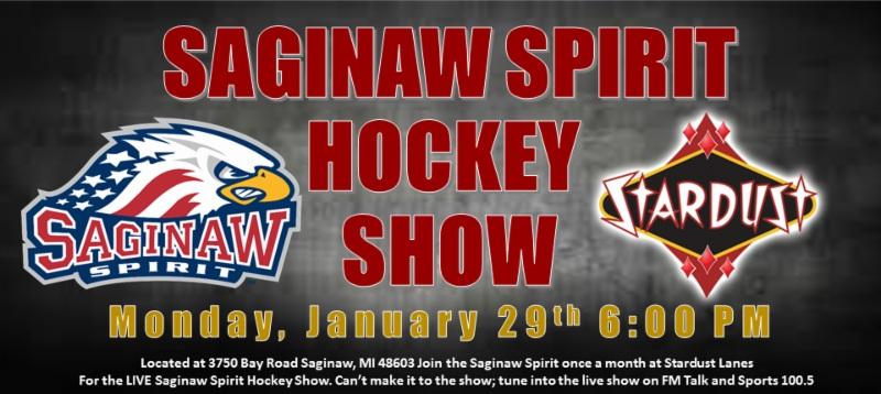 SAGINAW SPIRIT COACHES SHOW: Stardust Lanes is the official home of the Saginaw Spirit Hockey Show!