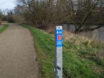 National Cycle Network (NCN) Route 1 travels to the West of the town, heading north-south through the Lee Valley.