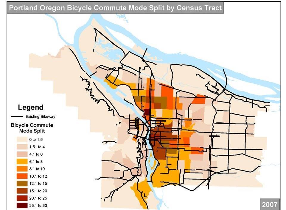 Dunedin Central City Cycling Options 25 of 30 In 2007, only 17 years later, Portland s bicycle network was comprehensive. Most gaps in the network had been filled by then.