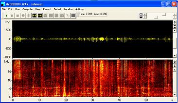 software for localization purposes; however, I did use it to review the vocalizations and spectrograms of the sounds that were recorded