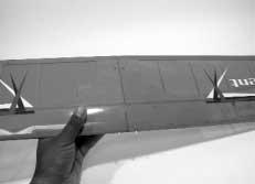 Step 5. Slide the other wing panel onto the wing tube, joining the wing halves.