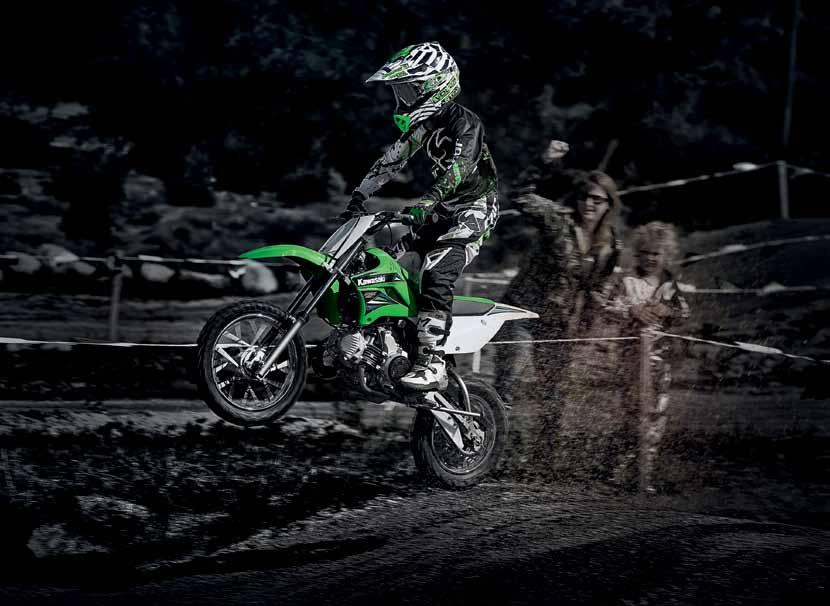 Get a grasp of the basics of balance and control with the gutsy KLX110.