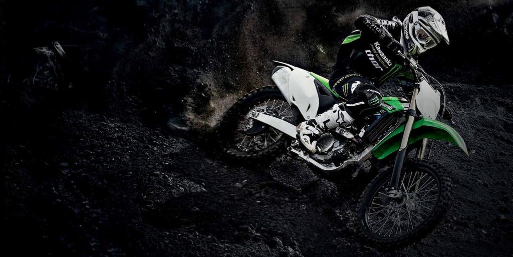 KX250F A sensation when launched, the KX250F has evolved into the benchmark MX2 machine. 16 Join the KX250F lime green army.