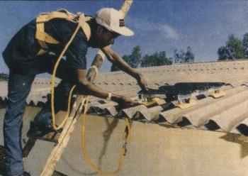 ROOF TOP LADDER Safety while working over Fragile Roofs.