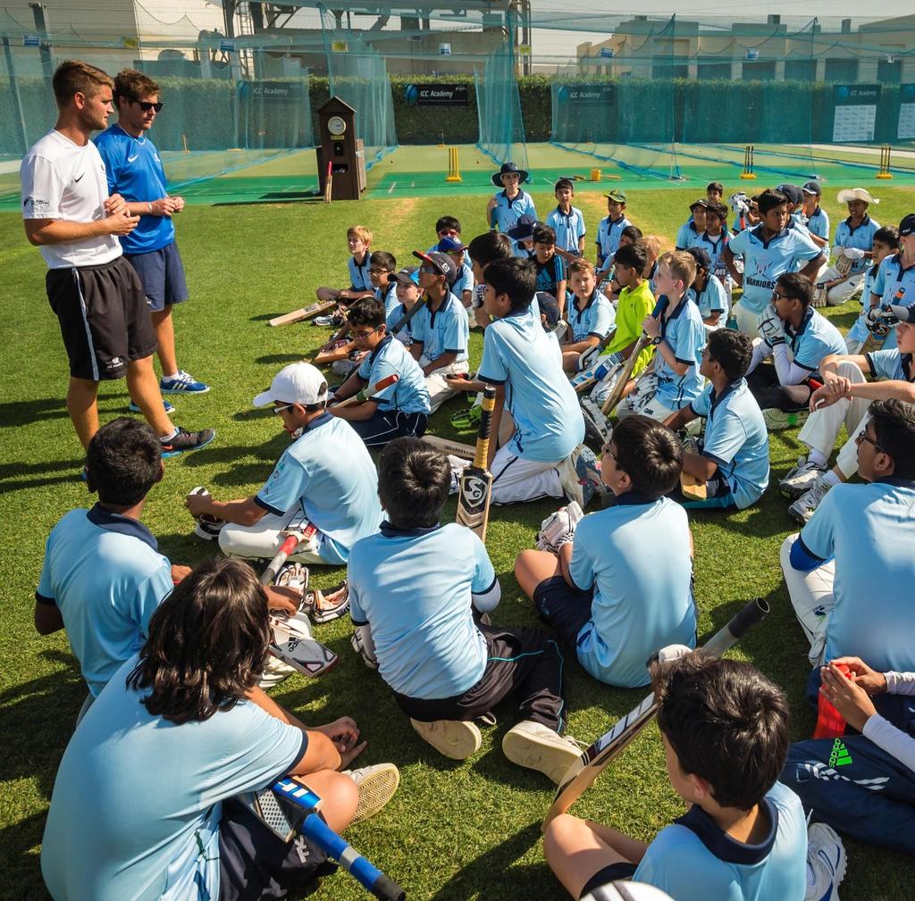 Breadth of Opportunity: Schools Programme Comp ime tary cricket coachi g to schoo chi dre throughout the UAE ICC certified