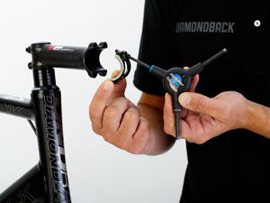 Position your bike in a comfortable working position.