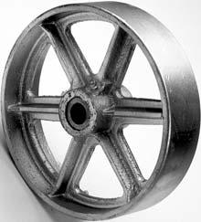 Semi-Steel Series WA Series WA1 Steel Load Capacity 0-,00 Lbs. Each Wheel These cast iron wheels are toughened with steel to handle extremely high load ratings and provide exceptionally long life.