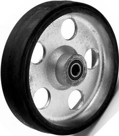 Mold-On Rubber Load Capacity -900 Lbs. Each Wheel Especially designed for use on drag-line powered carts and on manually operated floor trucks where floors are relatively smooth.