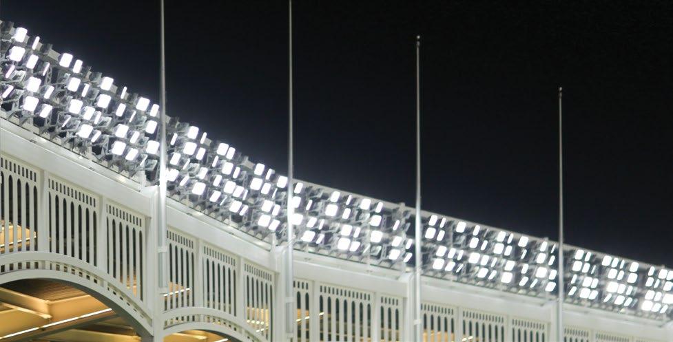 Installation Area: Baseball Stadium Lighting New York Yankee Stadium USA The Seattle Mariners received an overwhelming response from fans, athletes and networks after replacing the lights.