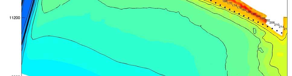 Persistent Perturbation Figure 5: Nearshore bathymetry used for model