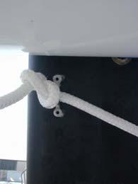 Take the shock cord supplied in the kit. Tie it with a tight knot onto the first ring supplied in the kit.