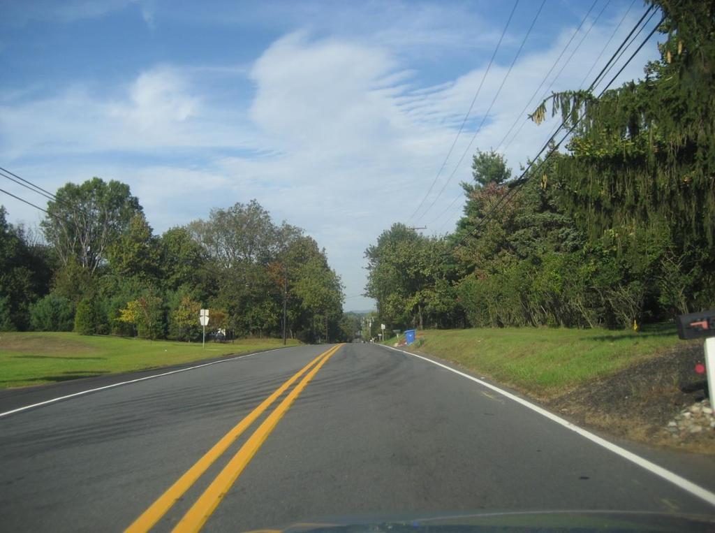 Existing Roadway Conditions Lack of Adequate Shoulder Width Does not provide room for accident