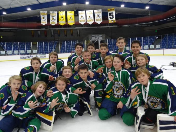 Trophy Case Peewee A Earn the Clean Sweep in 3rd Place Trophies The Peewee A boys closed out their tourney season with a Bus trip up to Hockey Town USA in Warroad MN.