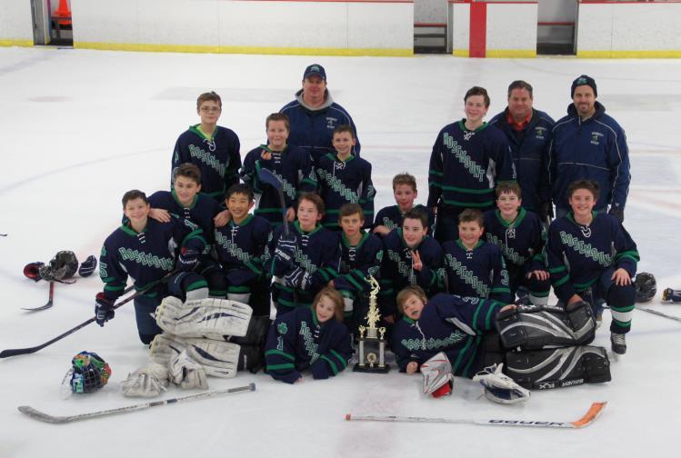 Trophy Case Squirt C Gold Takes Second at the Somerset Spartan Shootout The Squirt C Gold team traveled to Somerset, WI for the Spartan Shootout. In their first game they beat St. Mary s Point 8-0.