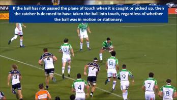 GLOBAL LAW TRIALS 19 Touch Definition If the ball has passed the plane of touch when it is caught, then