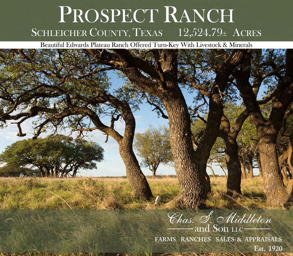 We are honored to announce the exclusive listing of the Prospect Ranch, which without question is representative of the most productive and best manicured ranch property to be found in Schleicher