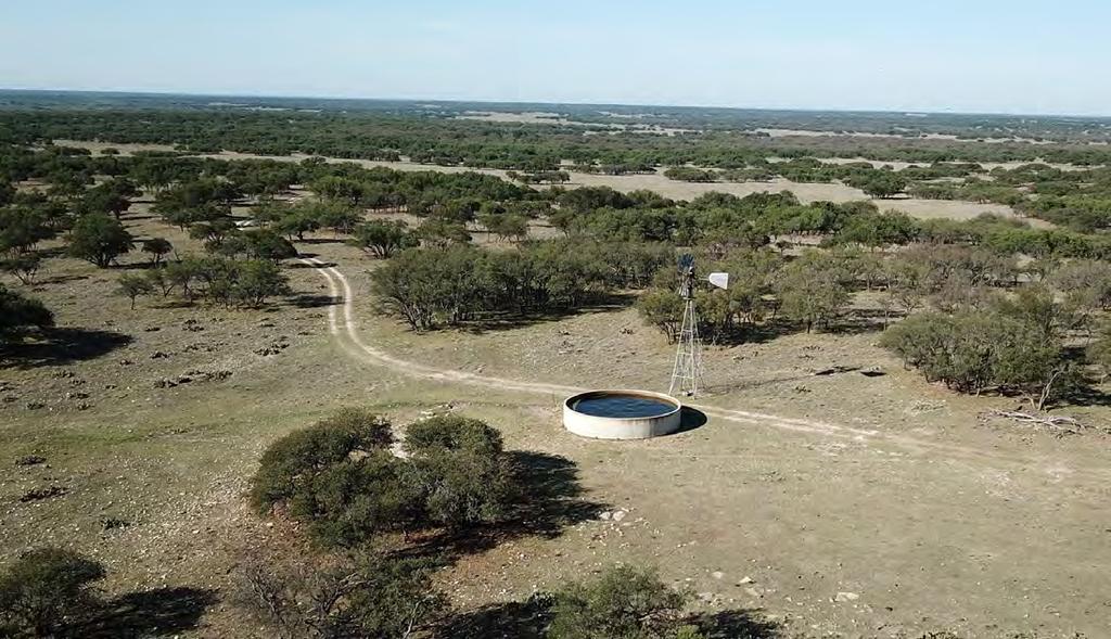 The Prospect Ranch is extremely well watered by 12 windmills, 2 solar wells and 4 electric submersible wells.