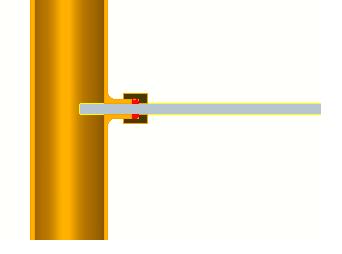 assembled as illustrated in the 3-D representation in Fig. 3.4. The probe was offset into the pipe by circa 8 mm.
