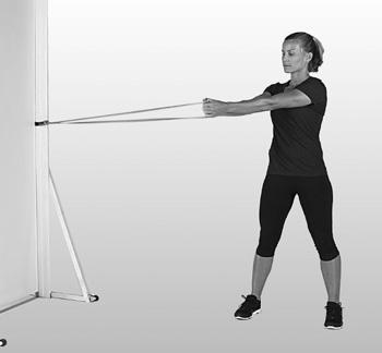 apart. 2 Rotate your hips, shoulders, and arms toward the anchor point.